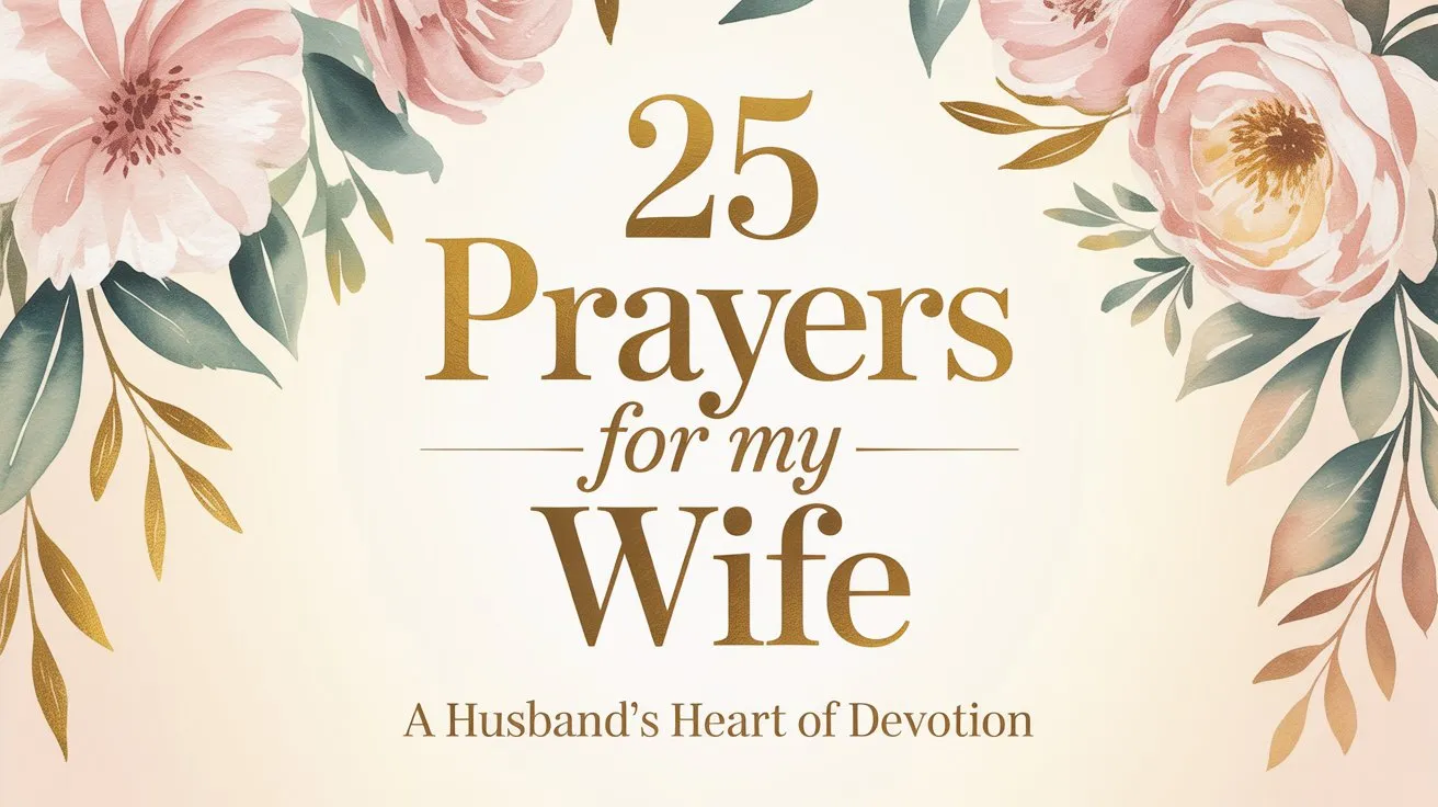 25 Prayers for My Wife
