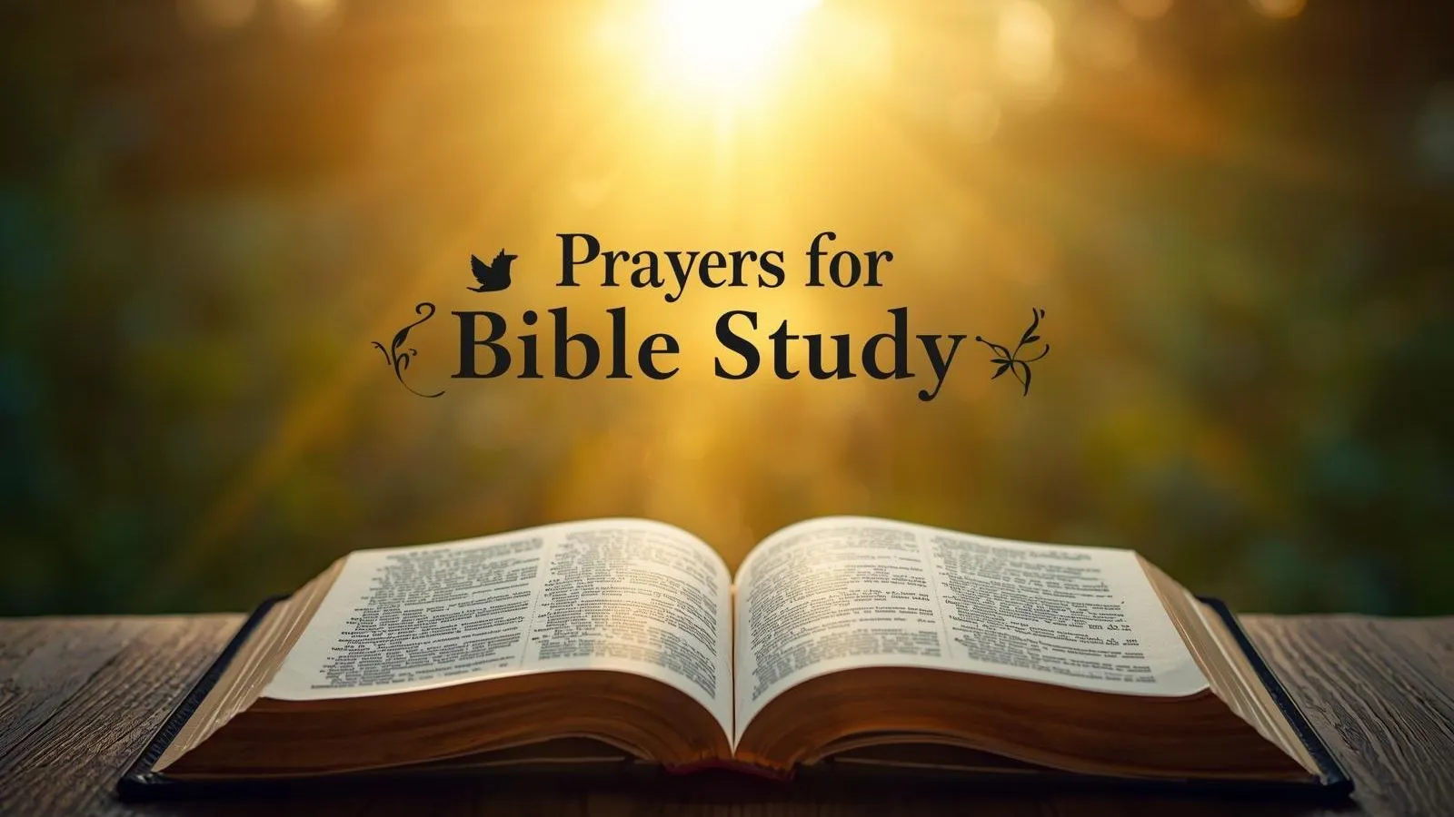 Prayers for Bible Study