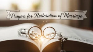 Prayers for Restoration of Marriage