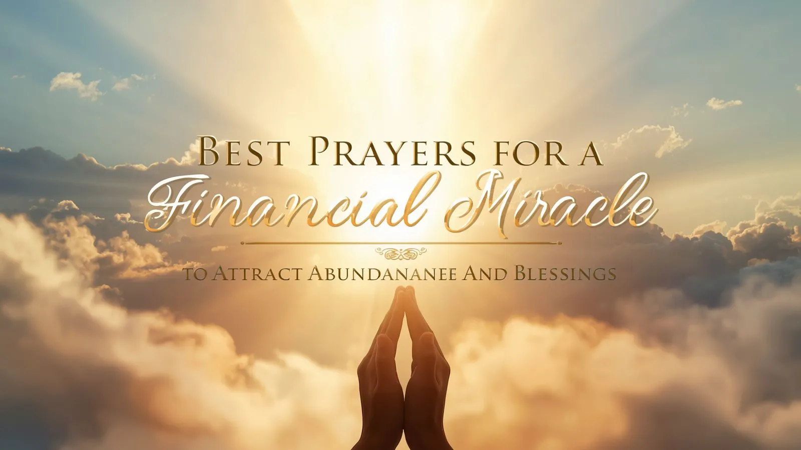 Prayers for a Financial Miracle