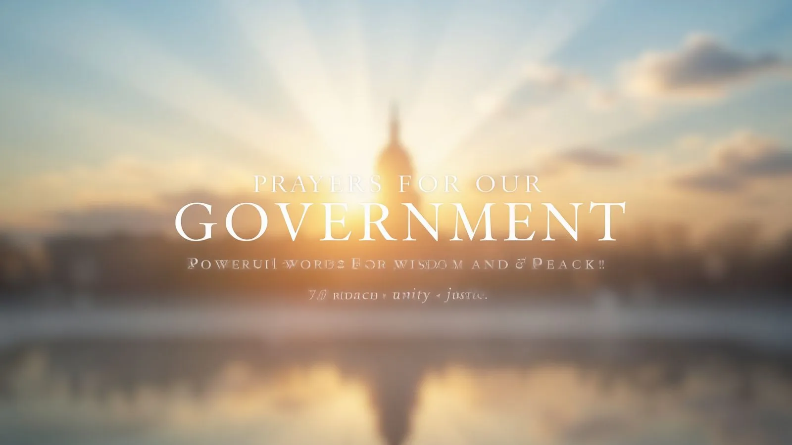 Prayers for Our Government