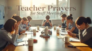 Teacher Prayers for Staff Meetings